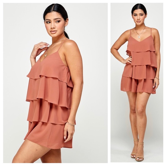 Ruffle Rose’ Romper - Picture 4 of 5